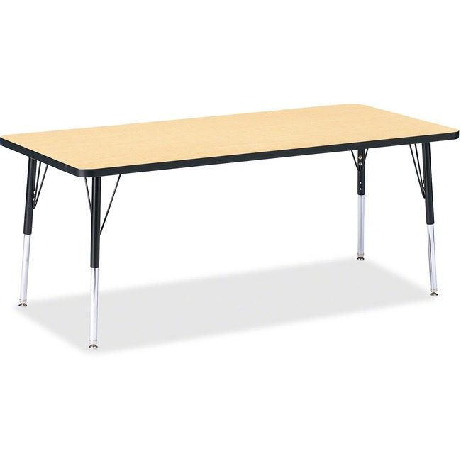 Jonti-Craft, Inc. Table Rectangle 30X72 Mp/Bk JNT6413JCE011