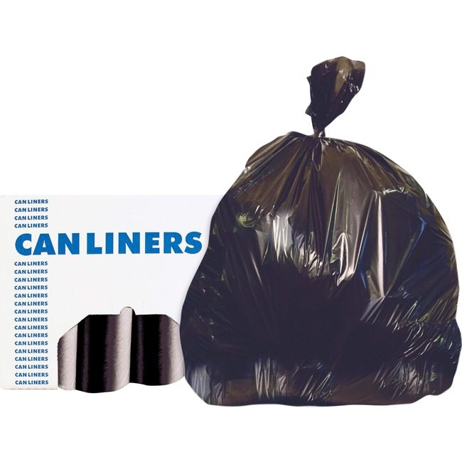 Heritage Bag / Novolex Liner Can 55GAL Black 55LB HERH8053PKRC1CT