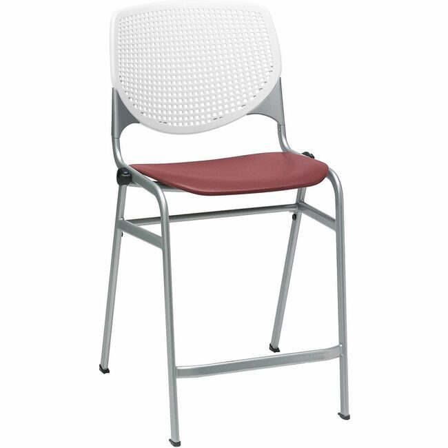 KFI Seating Stool Counter White Burg KFICT230BKB8S07