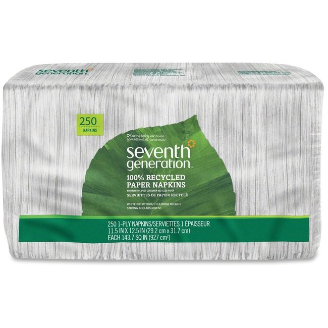 Seventh Generation Napkins Recycled White SEV13713
