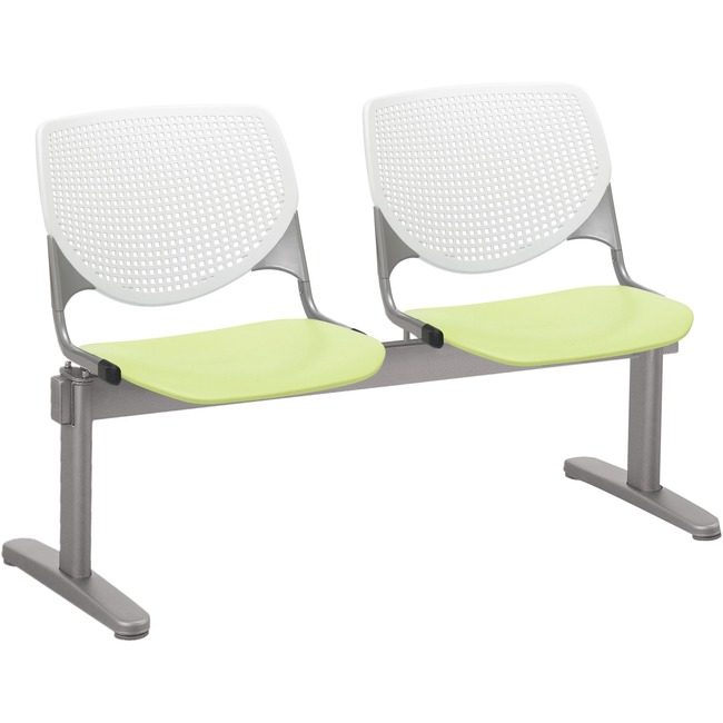 KFI Seating Beamseat 2SEAT White/Green KFI2300BEAM2814
