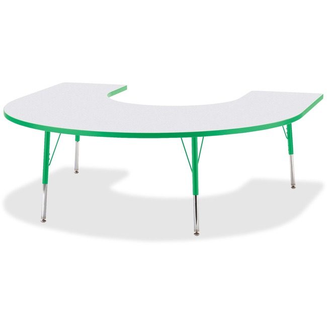 Jonti-Craft, Inc. Table Horseshoe 60X66 Gy/Gn JNT6445JCA119
