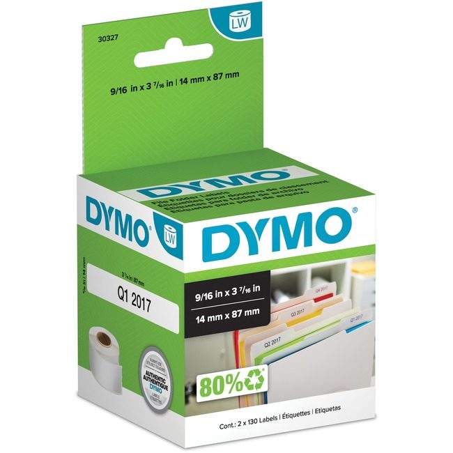 Newell Brands DYMO Label F/Fldr We 130RL 2RL DYM30327