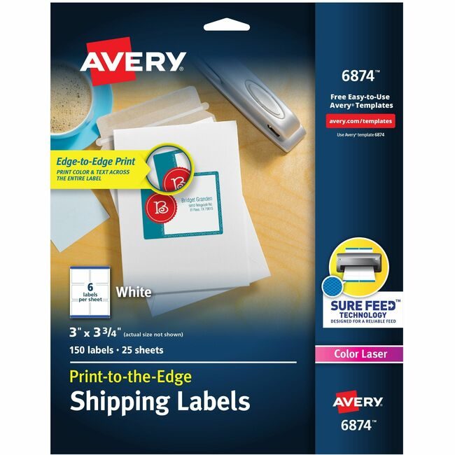Avery Products Corporation Label Color 3X3.75 We 150 AVE6874