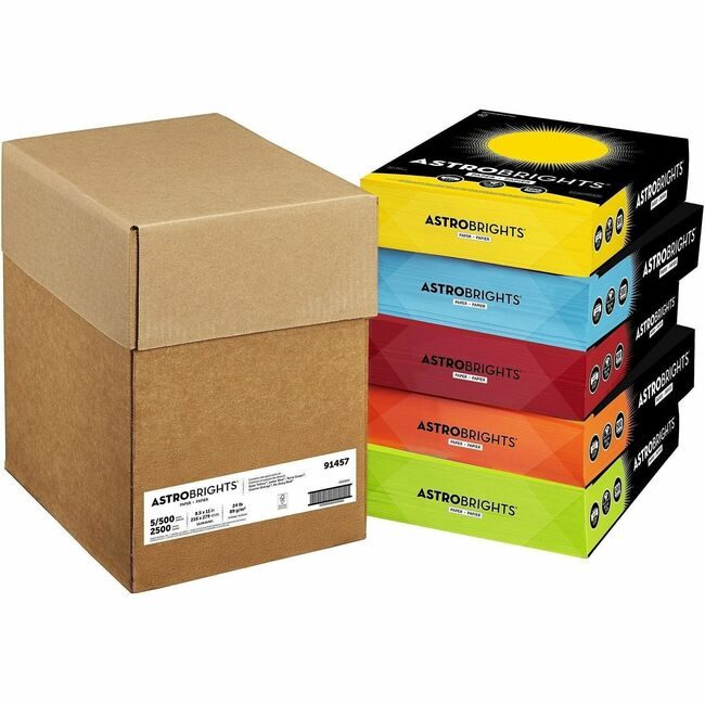 Neenah Paper, Inc. Astrobrights Astrobrt 24# Mixed Ctn WAU91457