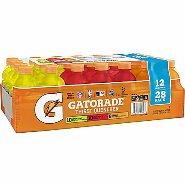 Varies / verify SKU SKU-LEVEL VERIFICATION REQUIRED Drink Gatorade Vry 28 Pack GRR22002180