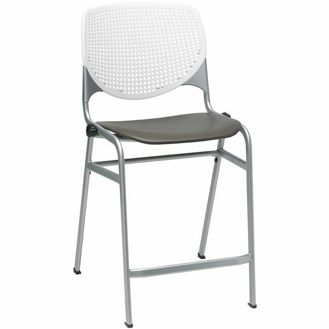 KFI Seating Stool Counter White Brwnstn KFICT230BKB8S18