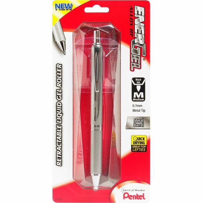 Pentel of America Pen Enrglrt Alloy Medium 1 Pack PENBL407BP