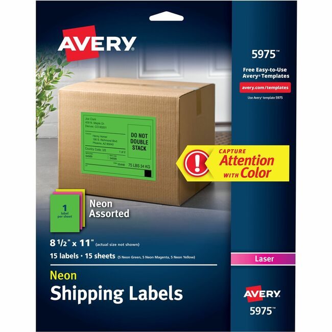 Avery Products Corporation Label Lsr 8.5"X11" Fl AVE5975