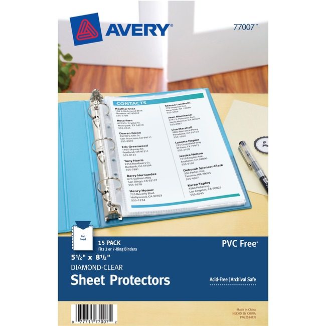 Avery Products Corporation Sheet Protector Mini AVE77007