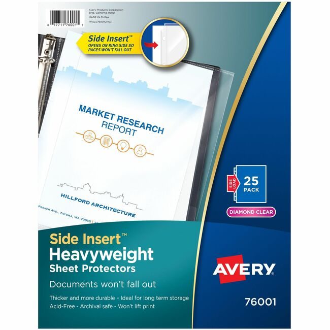 Avery Products Corporation Protector Sht Side Ins Pol AVE76001
