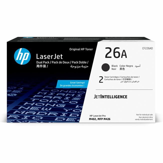 HP Inc. / Hewlett-Packard Crtdg Lsr 26A Black Dual HEWCF226AD