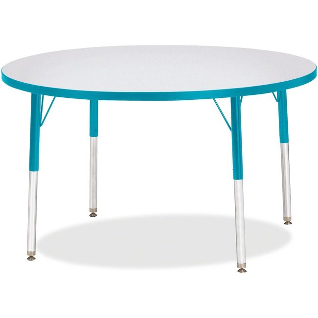Jonti-Craft, Inc. Table Activity 42"RND Gy/Tl JNT6468JCE005