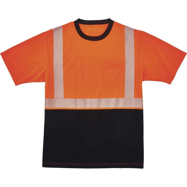 Ergodyne T-Shirt Black Front XL Orng EGO22585