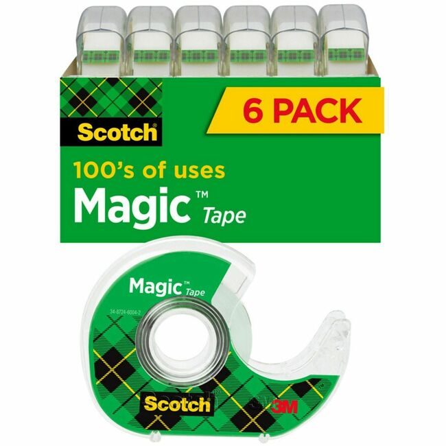 3M Company Tape Dispenser 3/4X650" 6 Pack MMM6122