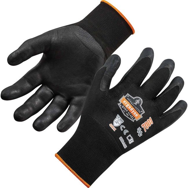 Ergodyne Glove Nitrile-Coated S Black EGO17952
