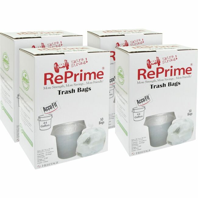 Heritage Bag / Novolex Liner Can 44GAL Clear 55LB HERH7450TCRC1CT