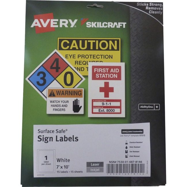 Varies / verify SKU SKU-LEVEL VERIFICATION REQUIRED Label Sign 7X10 15 SHEET NSN6878146