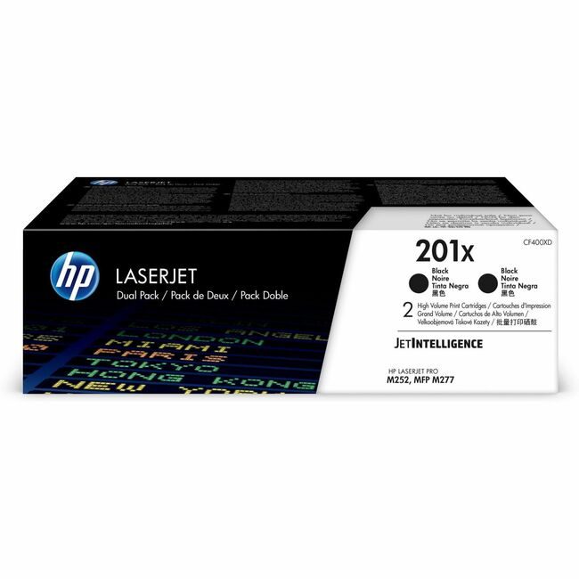 HP Inc. / Hewlett-Packard Crtdg Lsr Black HP201X 2 Pack HEWCF400XD