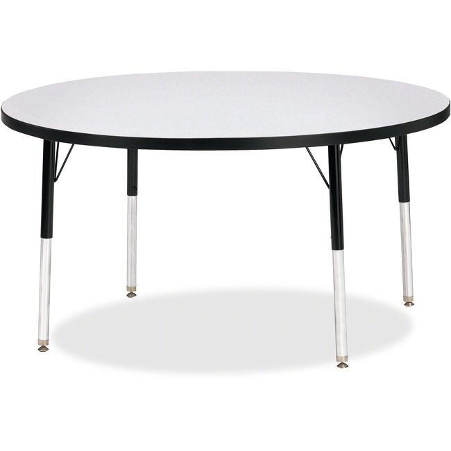 Jonti-Craft, Inc. Table Activity 48"RND Gy/Bk JNT6433JCA180