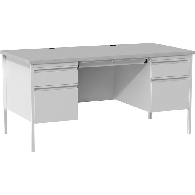 Lorell Desk Dblped 30X60 Gray LLR60935