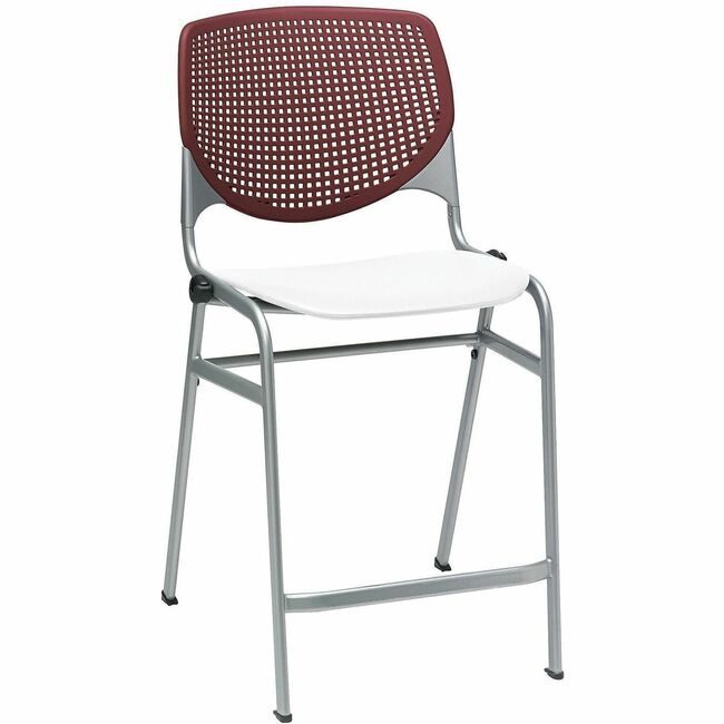 KFI Seating Stool Counter Burg White KFICT230BKB7S08