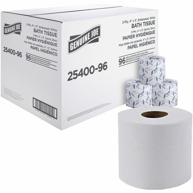 Genuine Joe Tissue Bthrm 400SH We GJO2540096