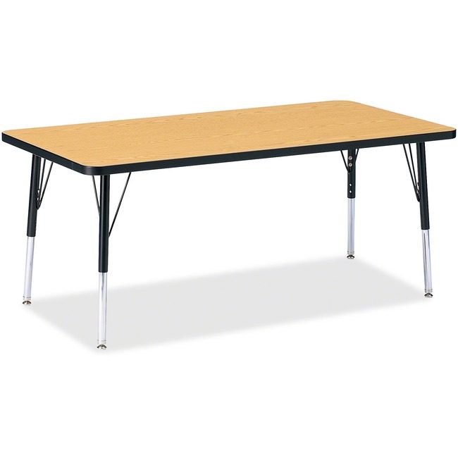 Jonti-Craft, Inc. Table Rectangle 30X60 Ok/Bk JNT6408JCE210