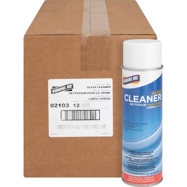 Genuine Joe Cleaner Glass Aerosol 19OZ GJO02103CT