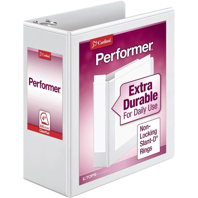 TOPS Products / Cardinal Brands Binder Xtravalu Vue D-Rng 4 CRD17810