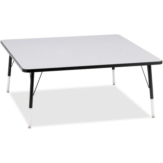 Jonti-Craft, Inc. Table Square 48X48 Gy/Bk JNT6418JCE180