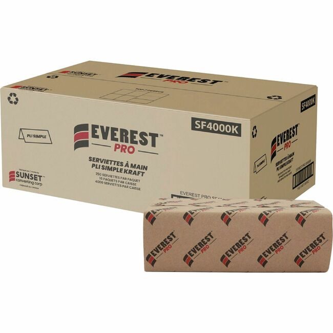 Everest Towel Singlefold Kraft Cn SUVSF4000K-C