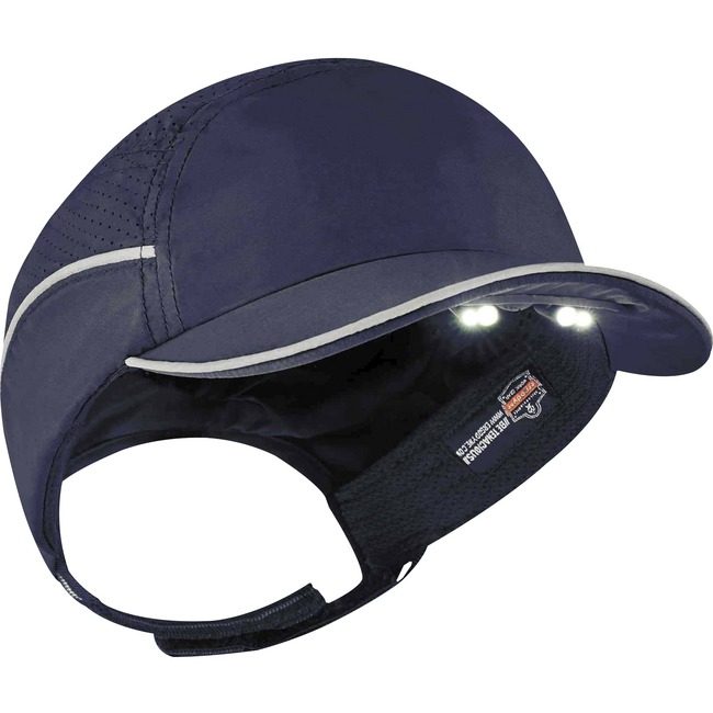 Ergodyne Bump Cap Lw W/Led Short Nvy EGO23338