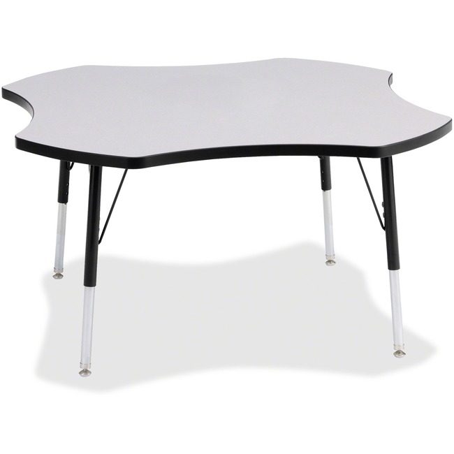 Jonti-Craft, Inc. Table Four Leaf 48" Gy/Bk JNT6453JCA180