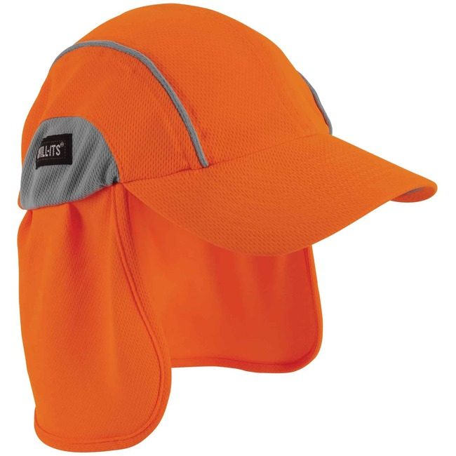 Ergodyne Hat W/ Neck Shade Orange EGO12521