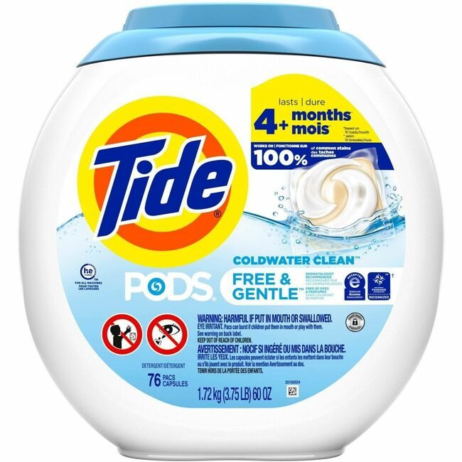 Procter & Gamble P&G Professional / product-specific brand TIDE PODS F&G 4/76 CT PGC09488