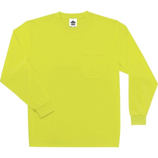 Ergodyne T-Shirt Long Sleeve 2X Lime EGO21586