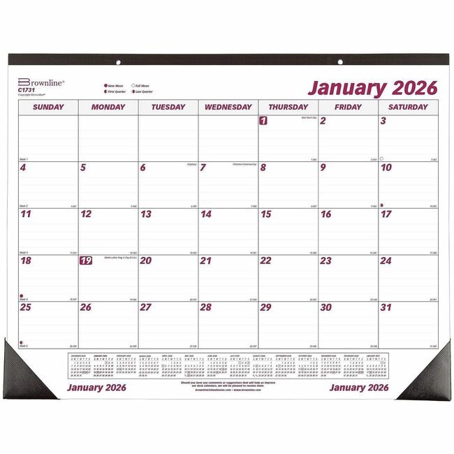 Dominion Blueline, Inc. Schneider Vizz Deskpad Monthly REDC1731