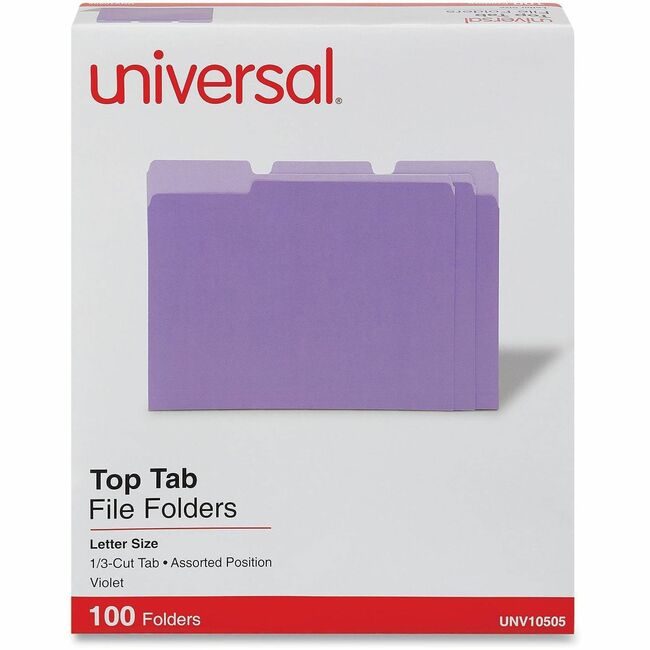 Universal Office Products Folder File 1/3C Letter Vl UNV10505
