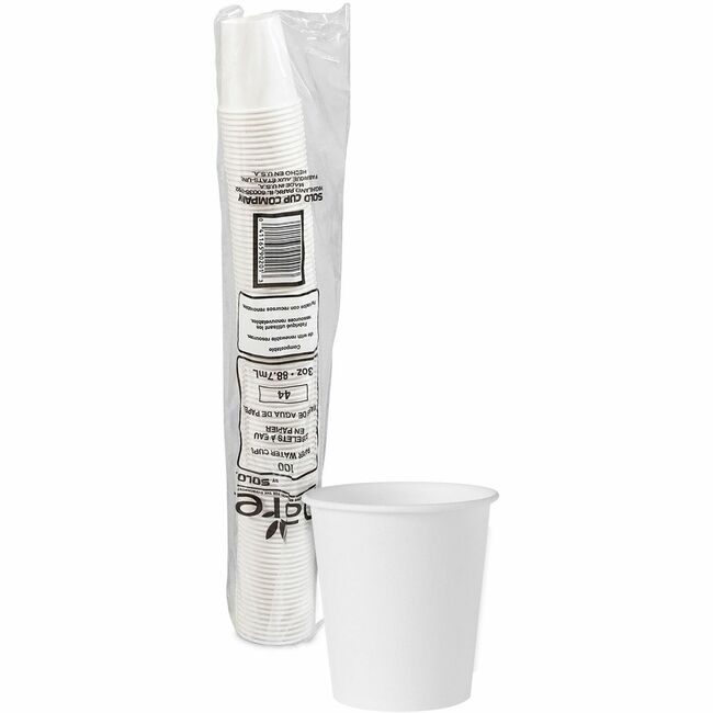 Dart Container Corporation Solo Cup Water Flat Bottom 3OZ SCC442050