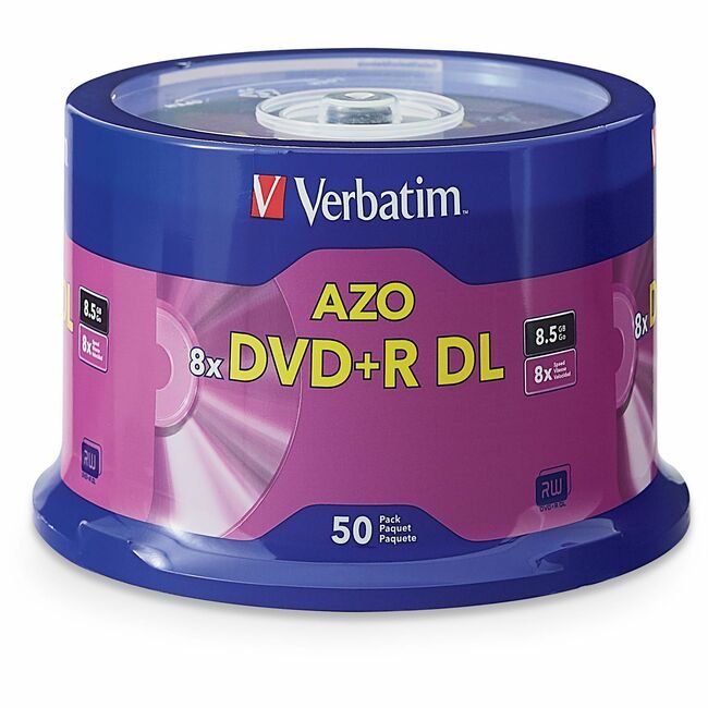 Verbatim Americas Dvd+R Dl 8.5GB 8X 50 SPNDL VER97000
