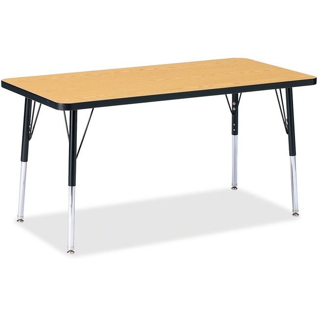 Jonti-Craft, Inc. Table Rectangle 24X48 Ok/Bk JNT6403JCA210