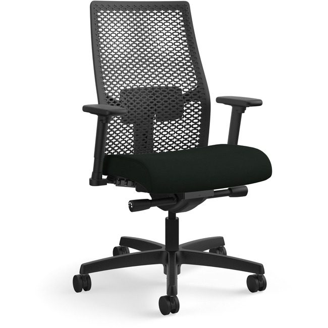 The HON Company Chair Ractbk Adjarm Black Vyn HONI2MRL2AU10TK