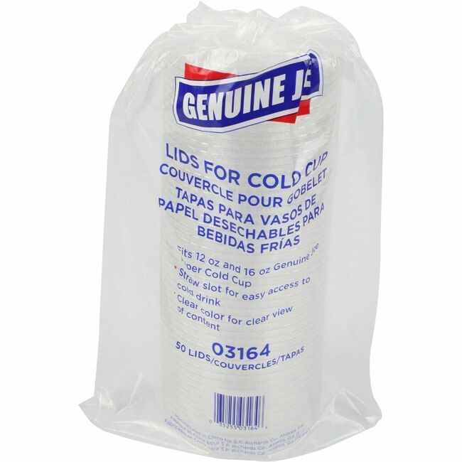 Genuine Joe Lid Papercup Clear 50 Pack GJO03164