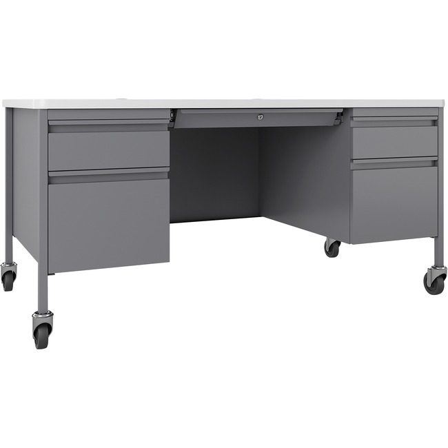 Lorell Desk Teach Mob 30X60 Pl/Wht LLR66946