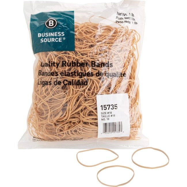 Business Source Rubberbands SIZE #18 1LB BSN15735