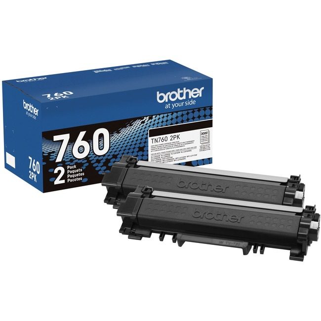 Brother International Crtdg TN760 Black 2 Pack BRTTN7602PK