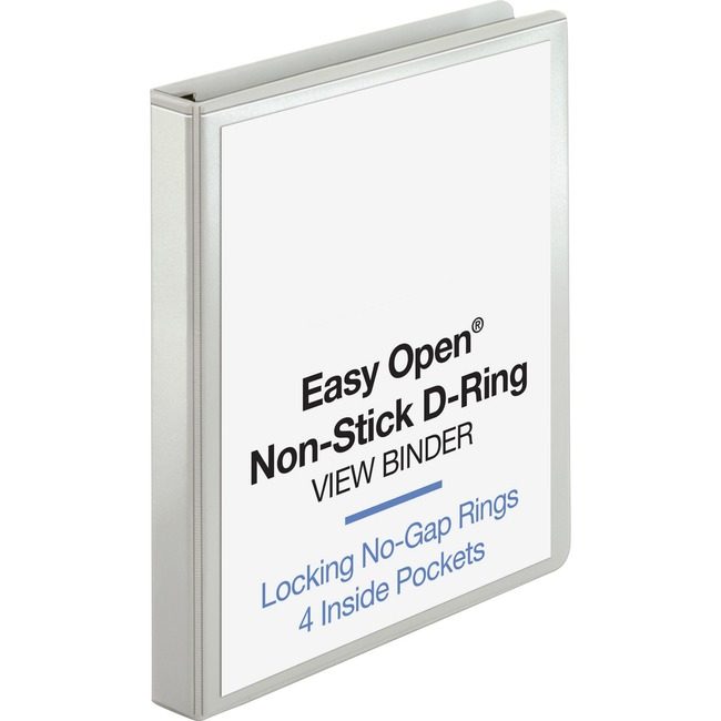 Business Source Binder View D-Ring 1" We BSN26955