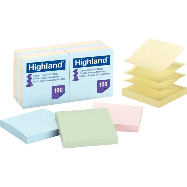 3M Company Note Popup Pastel 3X3 MMM6549-PUA