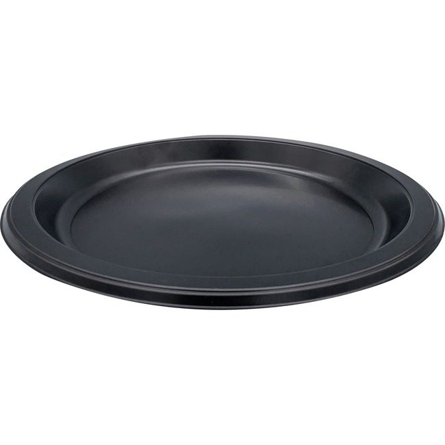 Genuine Joe Plates Rnd Plastic 9"-BLK GJO10429CT